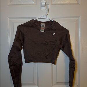 Gymshark Adapt Fleck Seamless Long Sleeve Crop Top